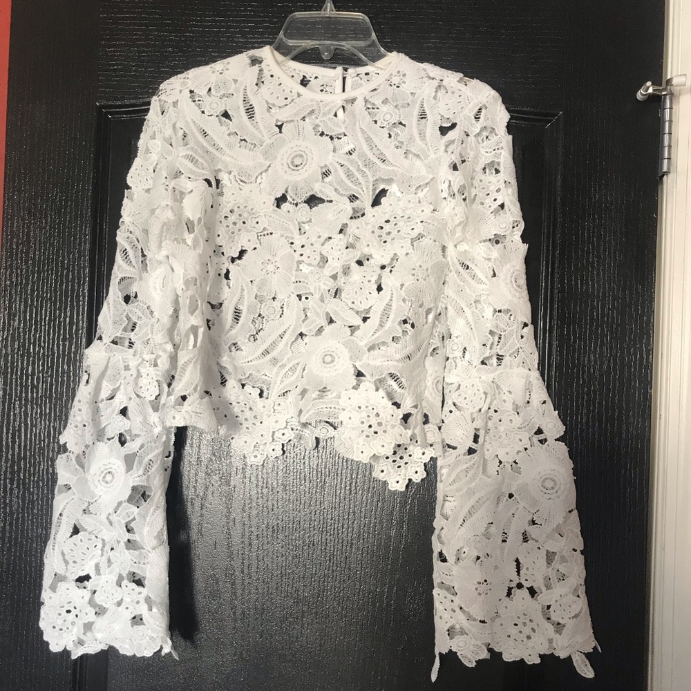 Cropped crochet top - Picture 1 of 3